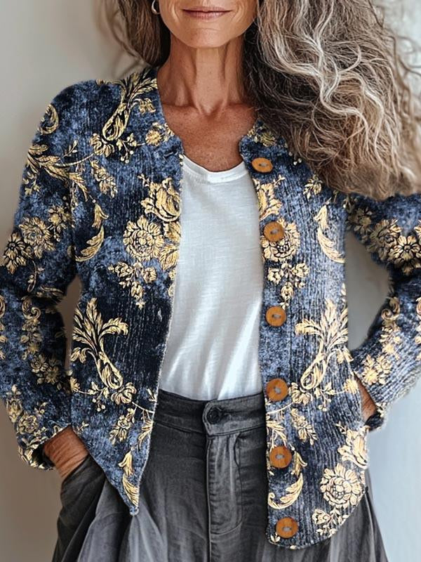 Fiona Chic and Opulent Patterned Cardigan