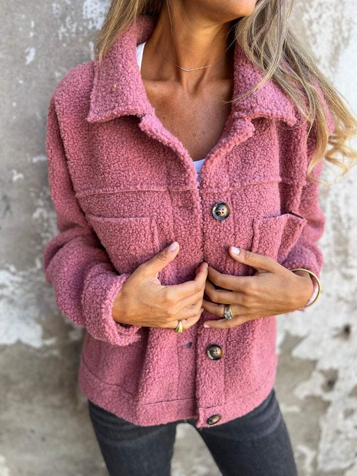 Rose Relaxed-Fit Jacket | Elegant Layer for Every Season