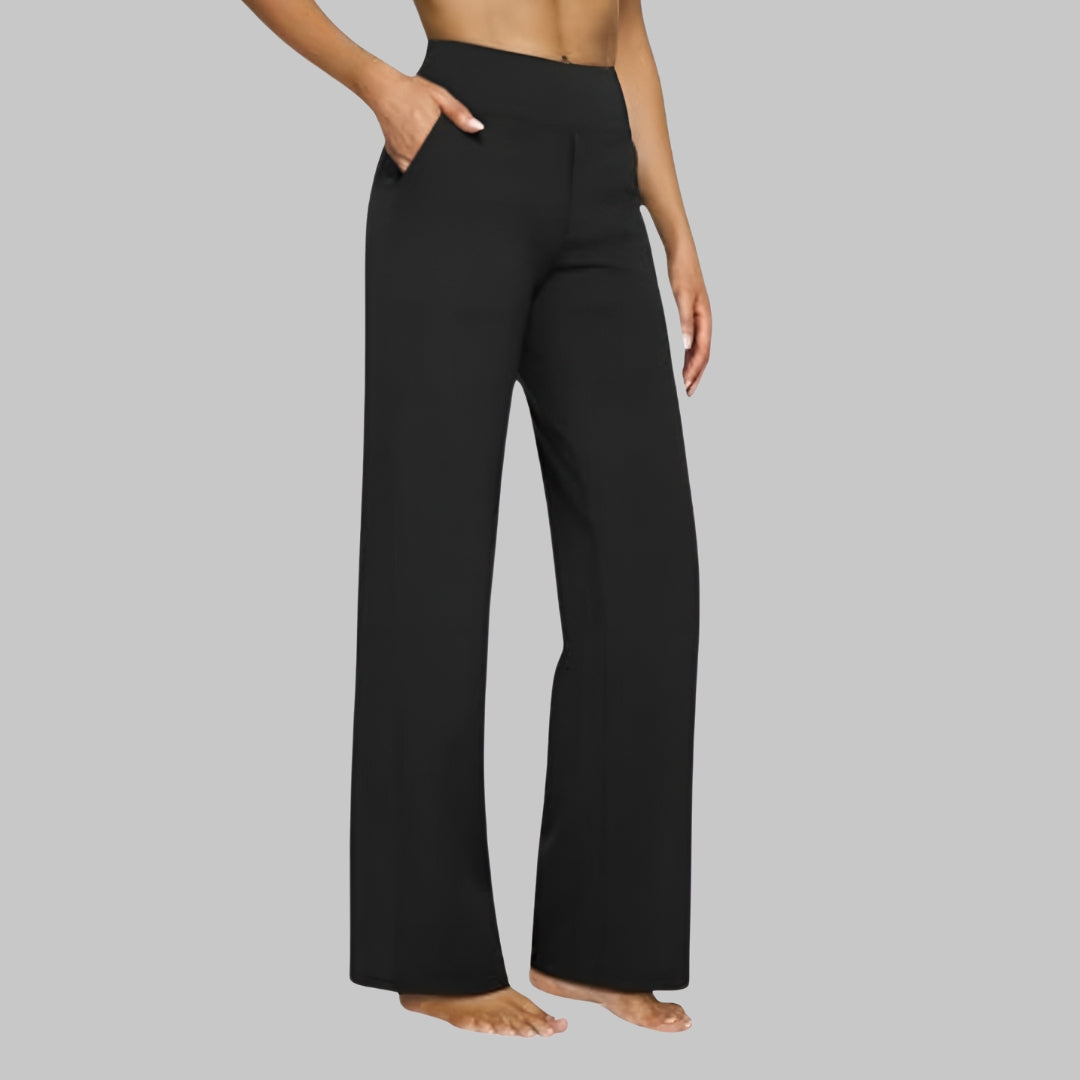 Elegant Straight-Leg Jersey Pants | Comfort Meets Timeless Style