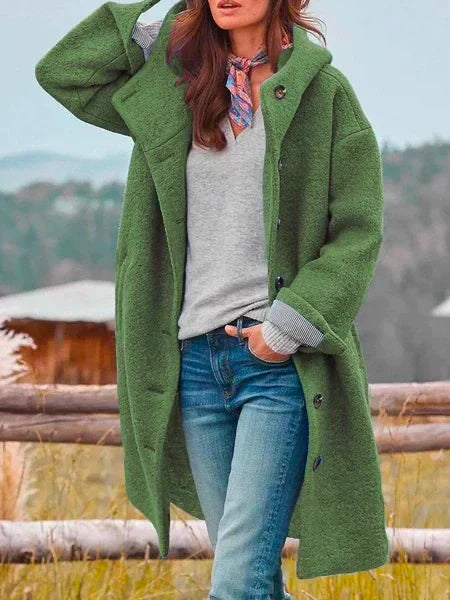 Sage | Classic Cozy Tailored Coat