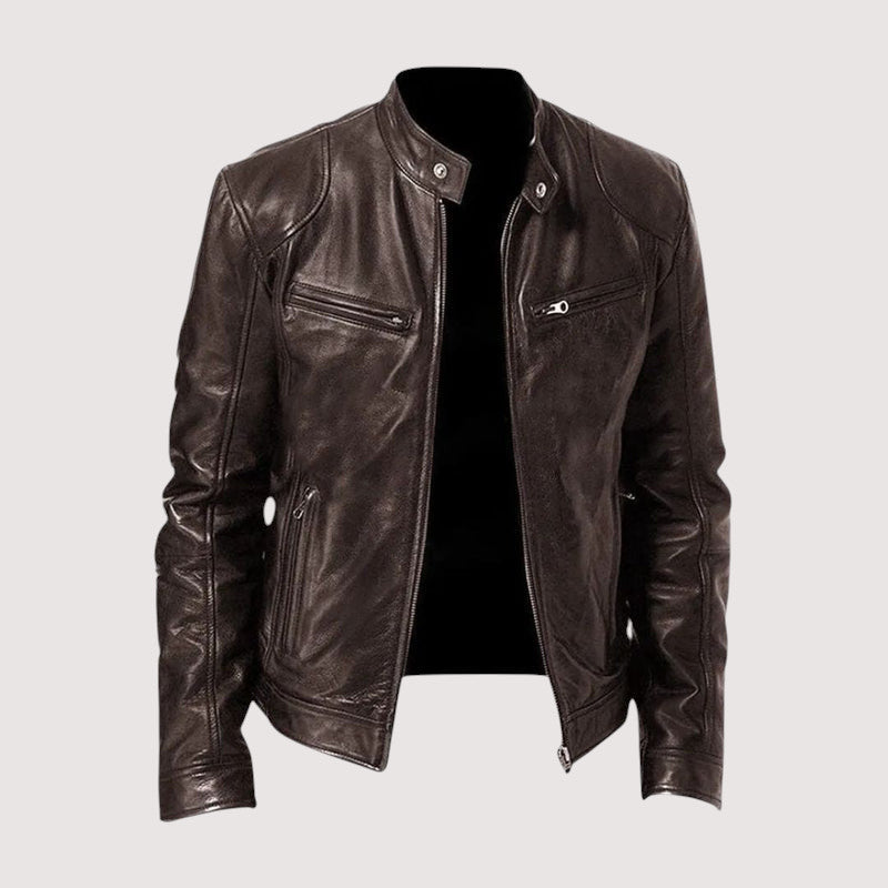 George Marc Leather Jacket | Timeless Strength with Modern Style