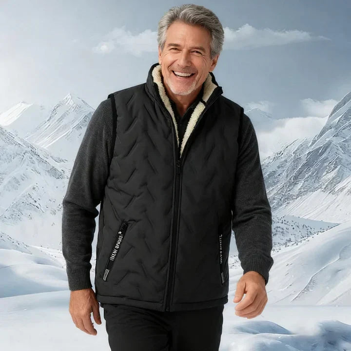 Rose Latered Vest | Confident Warmth Meets Everyday Style