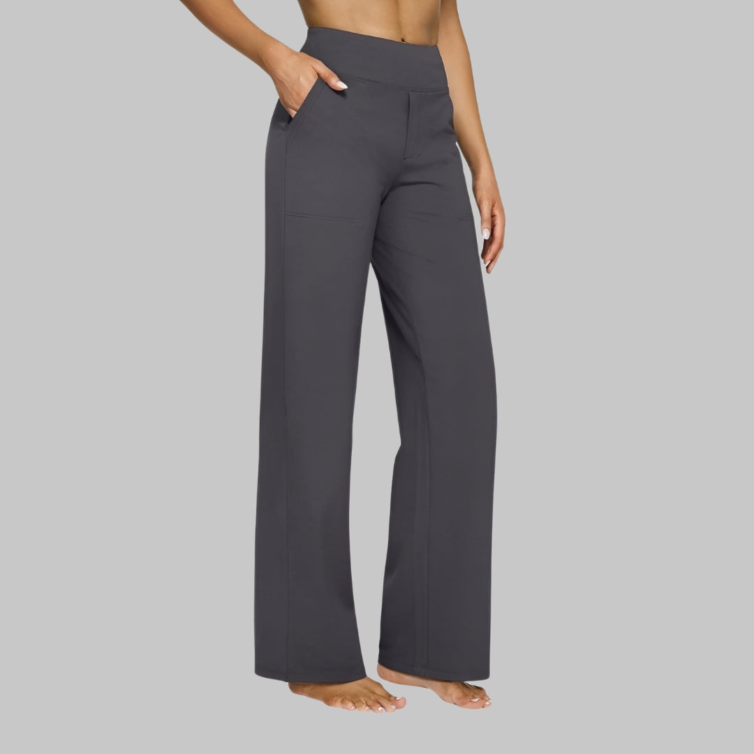 Elegant Straight-Leg Jersey Pants | Comfort Meets Timeless Style