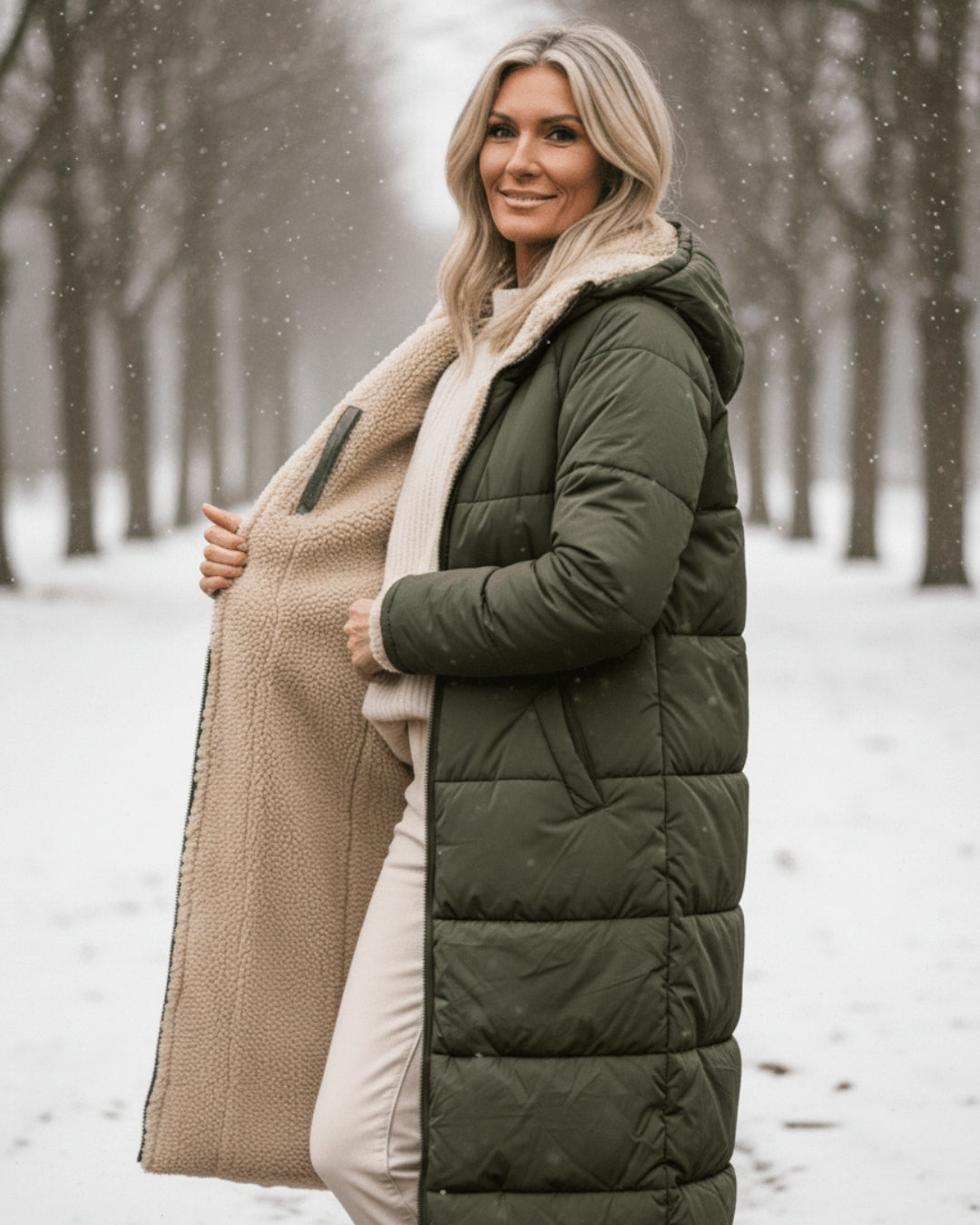 Rose Reversible Winter Coat | Two Beautiful Looks in One Timeless Design