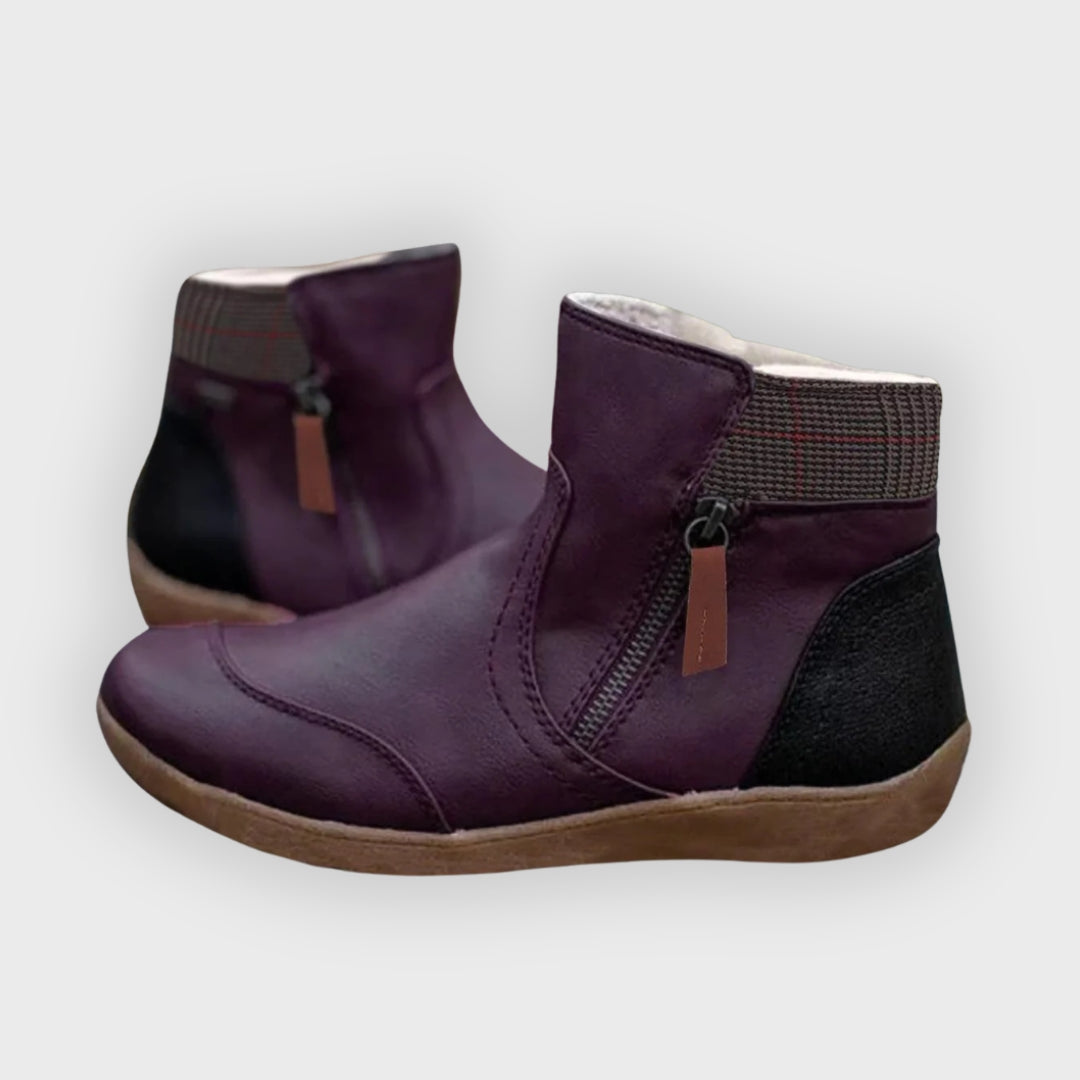 Amelia ™ Waterproof Leather Boots | Orthopedic Comfort & Slip-Resistant Design