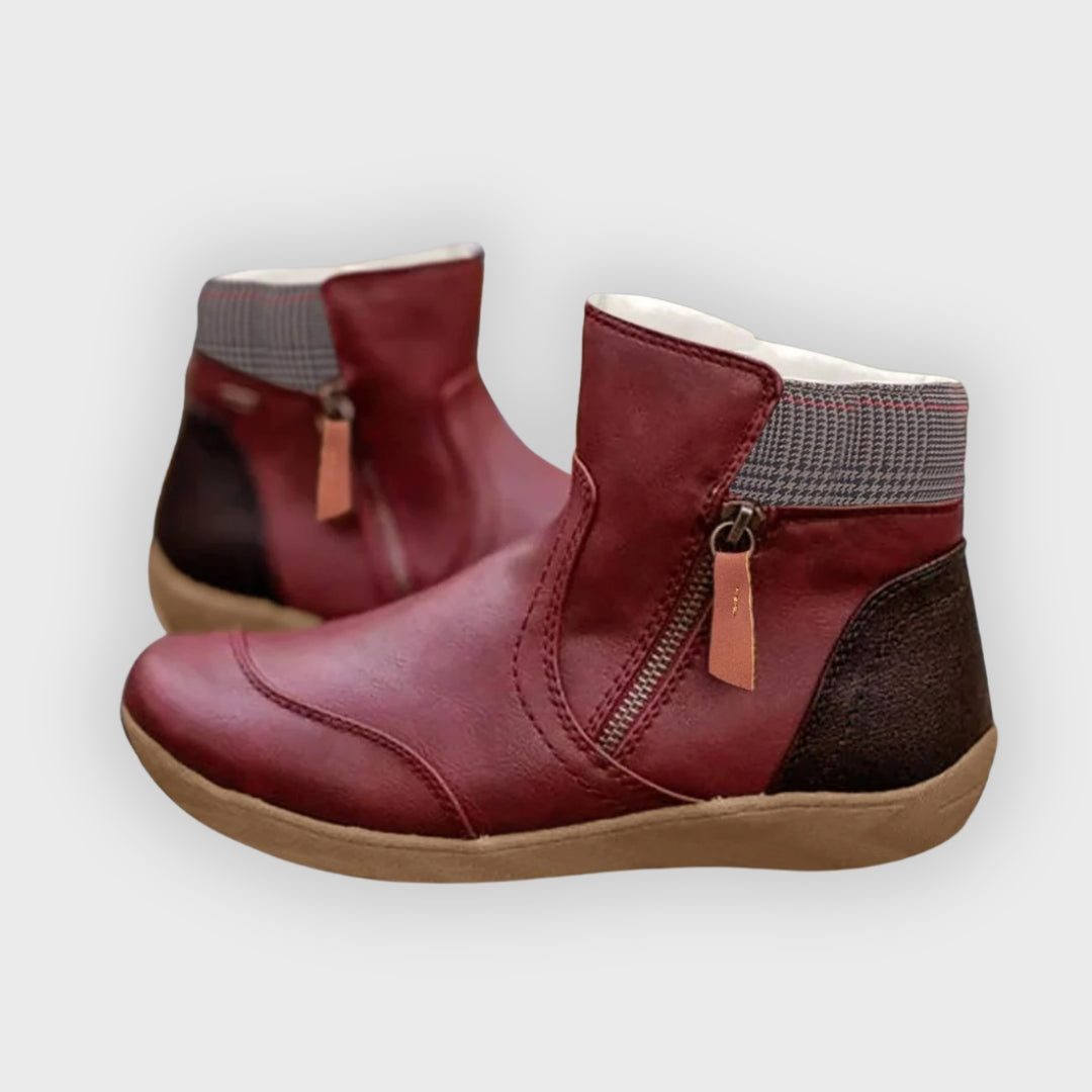 Amelia ™ Waterproof Leather Boots | Orthopedic Comfort & Slip-Resistant Design