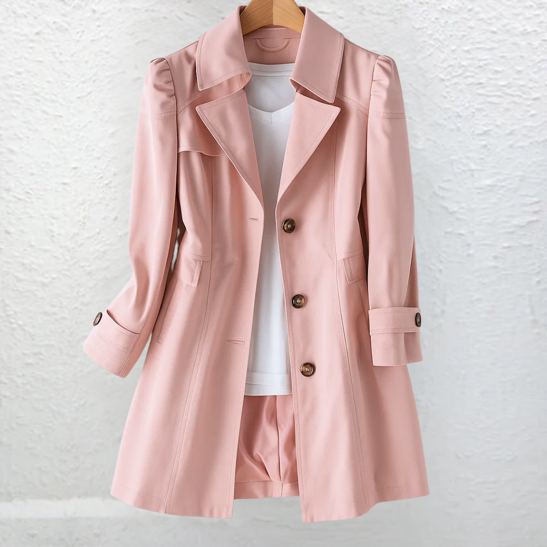 Elegant Tailored-Fit Trench Coat | Timeless Everyday Sophistication