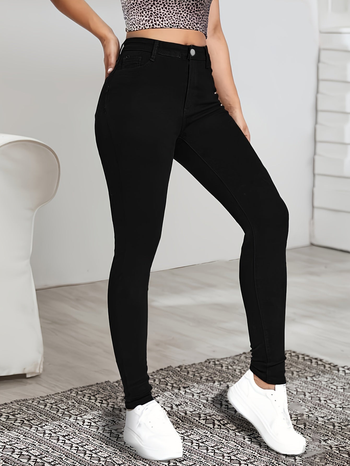 High-Waist Skinny Jeans | Sleek Stretch Fit with All-Day Comfort