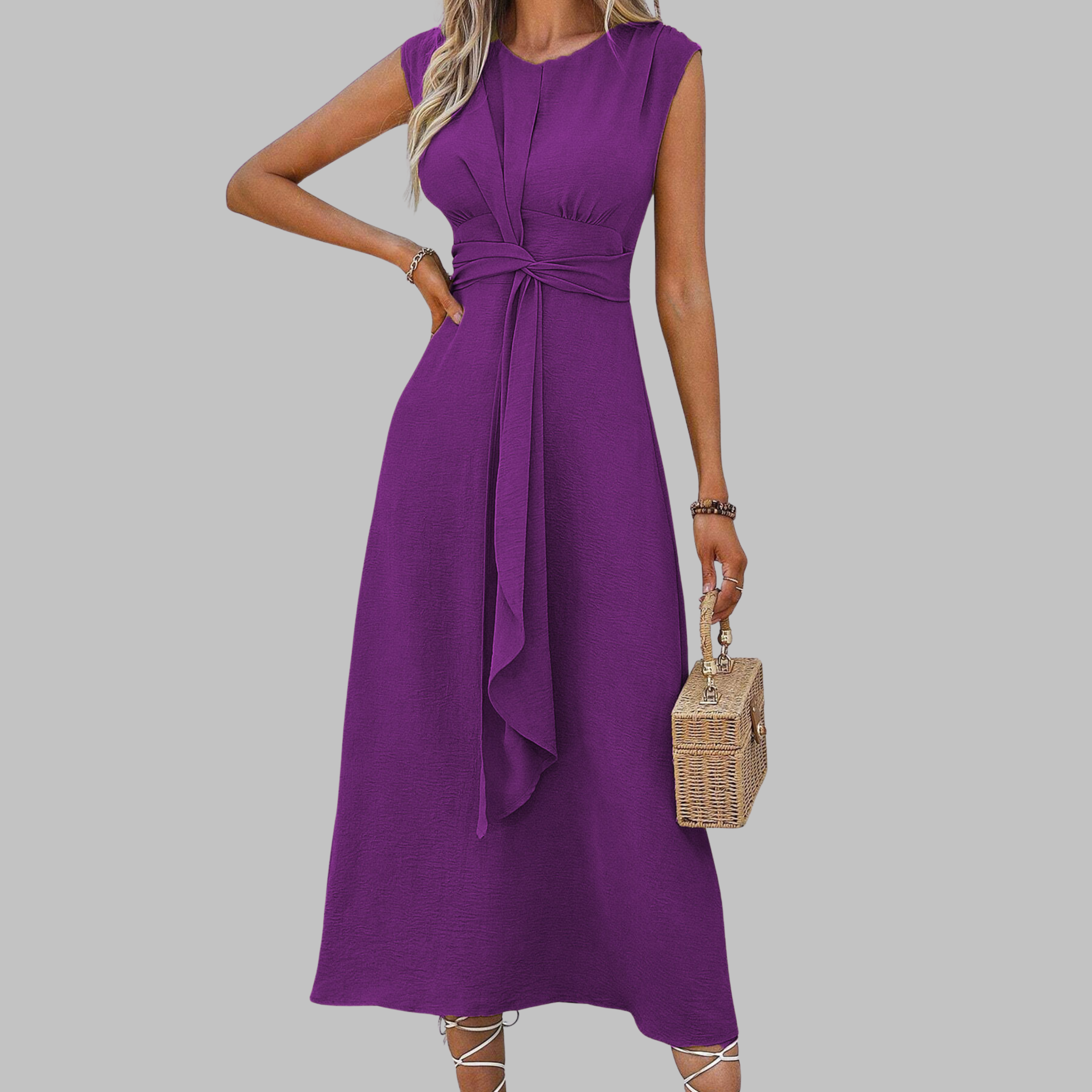 Flowing Sleeveless Maxi Dress | Timeless Summer Elegance