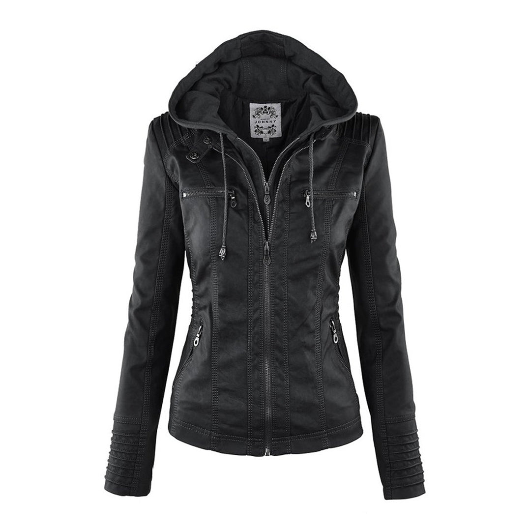 Amelia Slim-Fit Faux Leather Jacket | Effortless Style, All-Day Ease