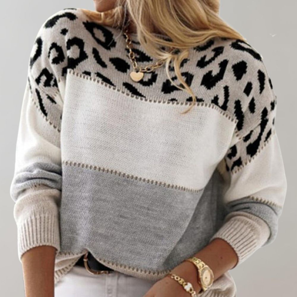 Tamsin™ Relaxed-Fit Leopard Jumper | Effortless Everyday Chic