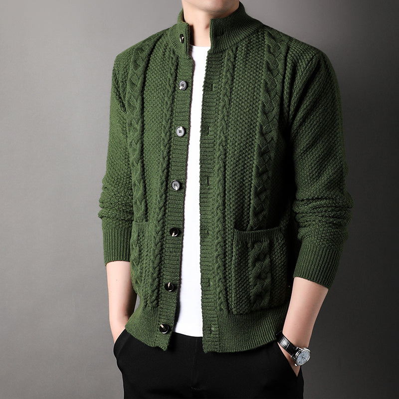 Classic Wool-Blend Knit Cardigan | Refined Comfort & Everyday Warmth