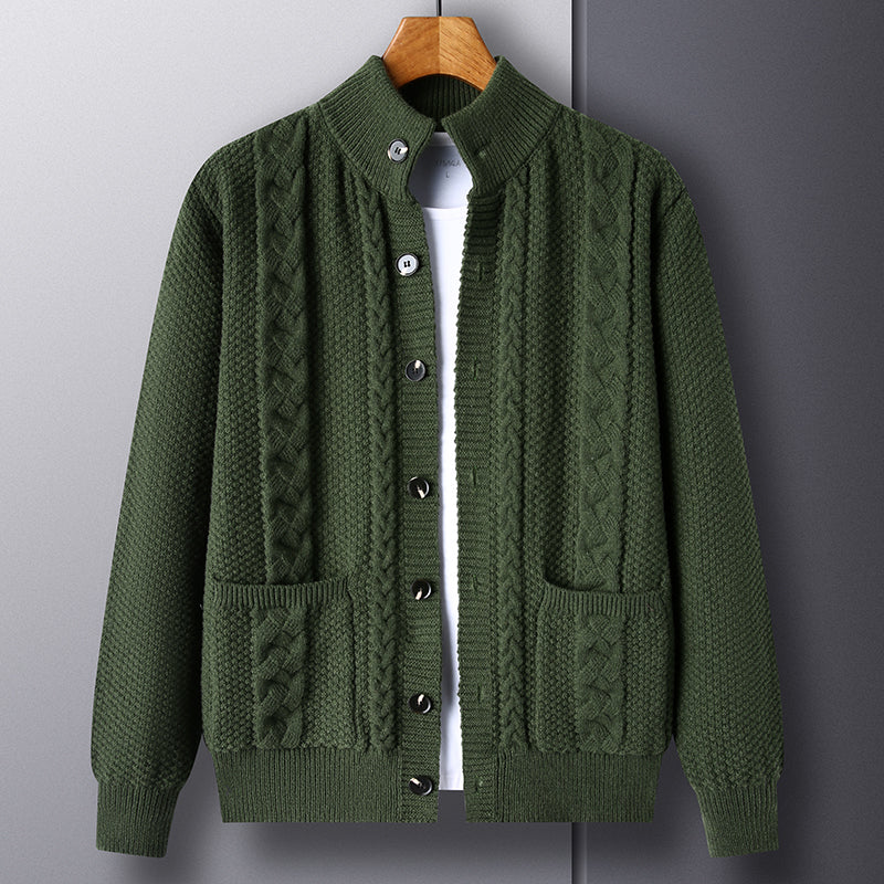 Classic Wool-Blend Knit Cardigan | Refined Comfort & Everyday Warmth