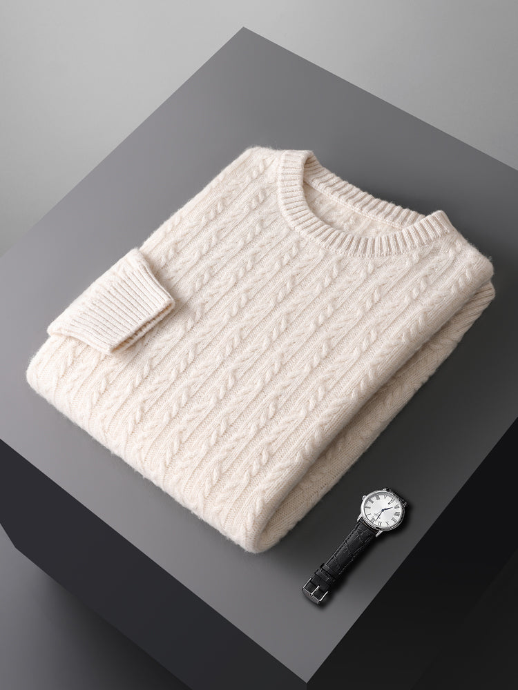 Signature Merino Wool Cable Knit | Premium Comfort & Timeless Style