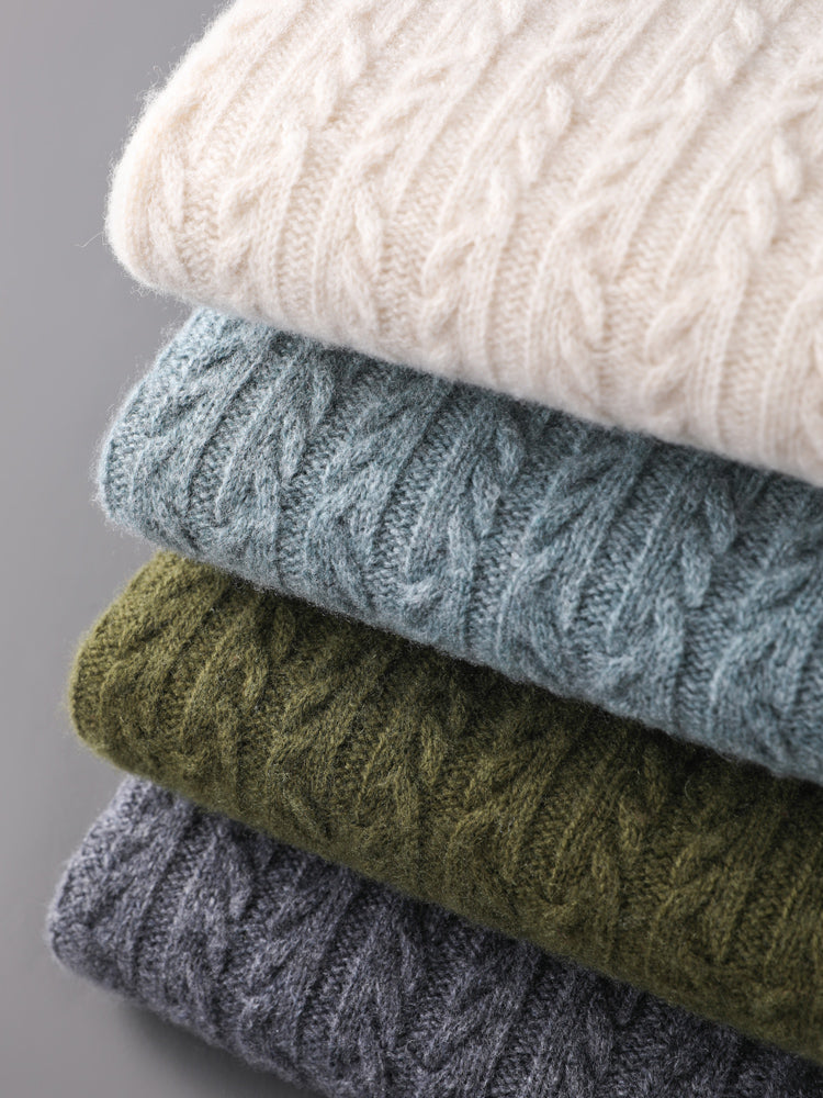 Signature Merino Wool Cable Knit | Premium Comfort & Timeless Style