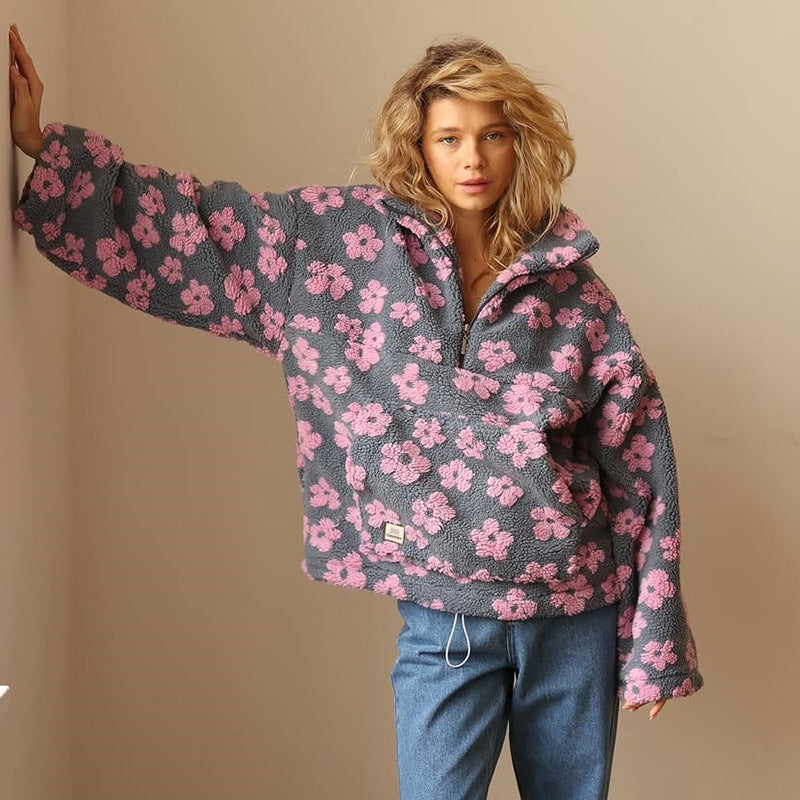 Sofia™ Oversized Floral Sweater | Cozy Boho Comfort