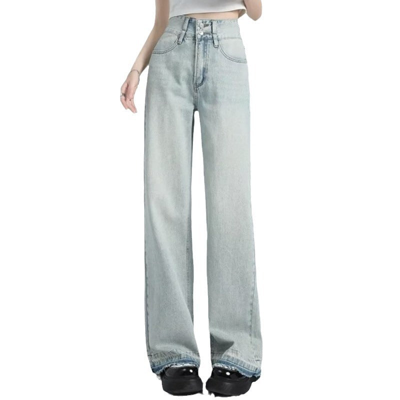 Loose-Fit Hem Jeans | Relaxed Summer Style with Effortless Chic