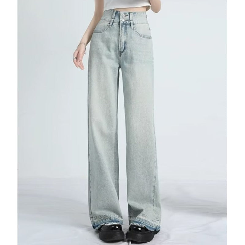 Loose-Fit Hem Jeans | Relaxed Summer Style with Effortless Chic