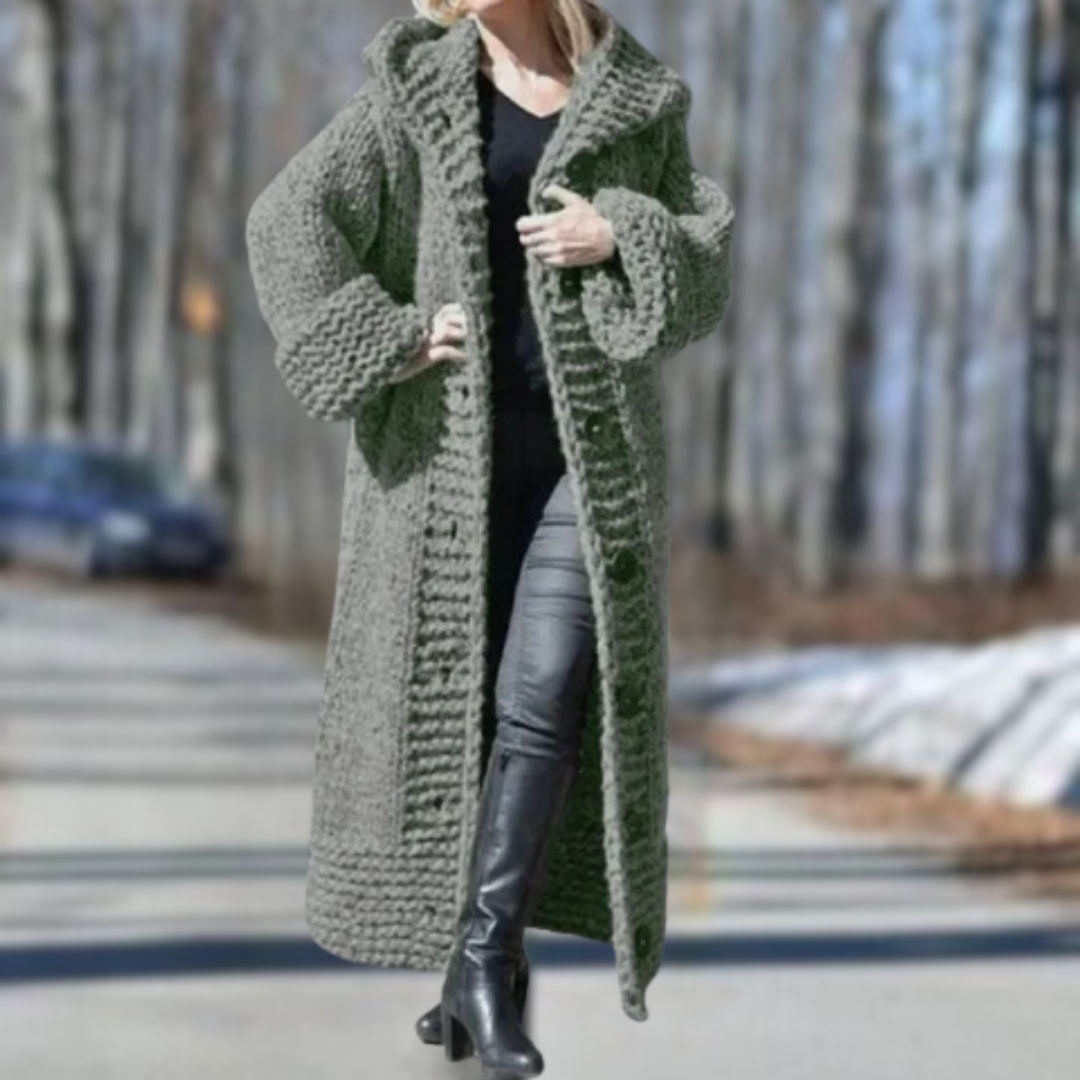 Rose Elegant-Fit Carol Cosy Coat | A Perfect Blend of Comfort and Sophistication