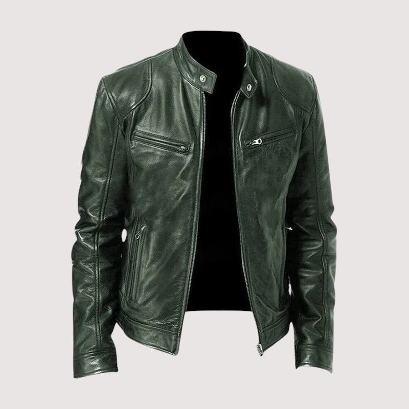 George Marc Leather Jacket | Timeless Strength with Modern Style