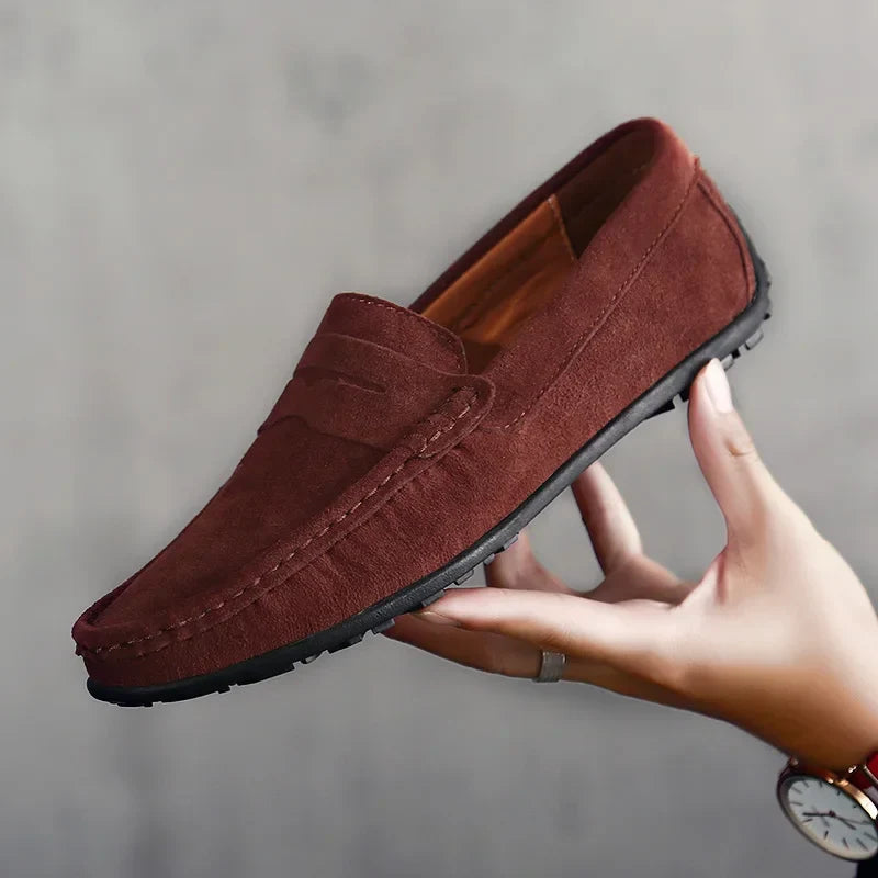 Bravini Suede Slip-Ons