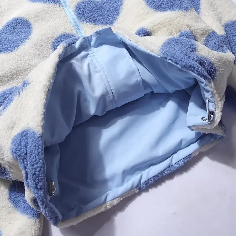 Elena™ Reversible Heart Jacket | Elegant Comfort & Two-in-One Style