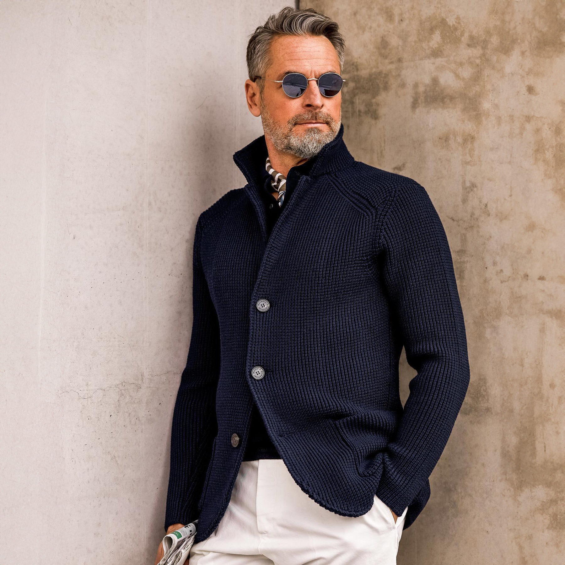 Benjamin™ Slim-Fit Merino Cardigan | Modern Elegance, Everyday Ease