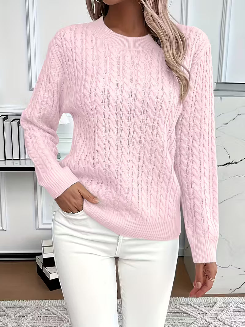 Rose Relaxed Fit Ravae Sweater | Effortless Elegance for Every Day