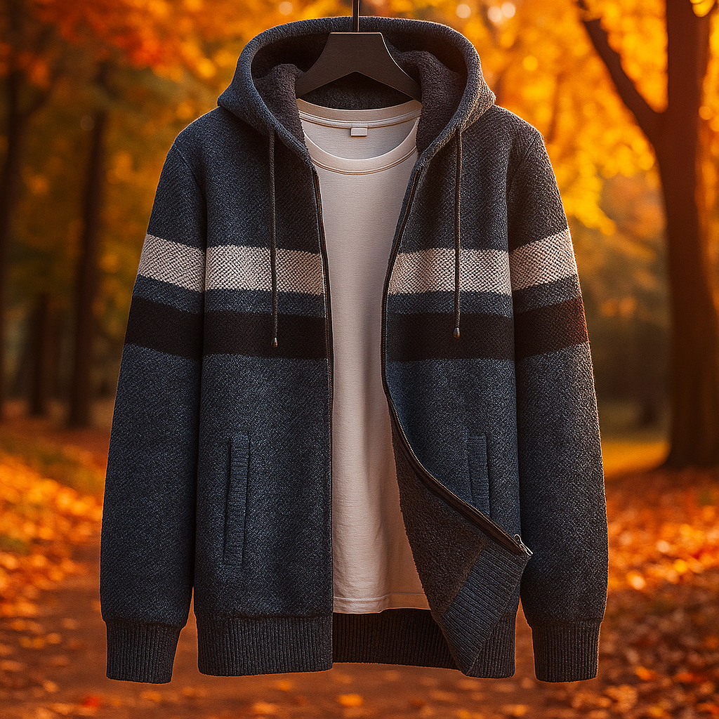 Fall Essential Zip-Up Jacket | Fleece-Lined Warmth & Modern Style