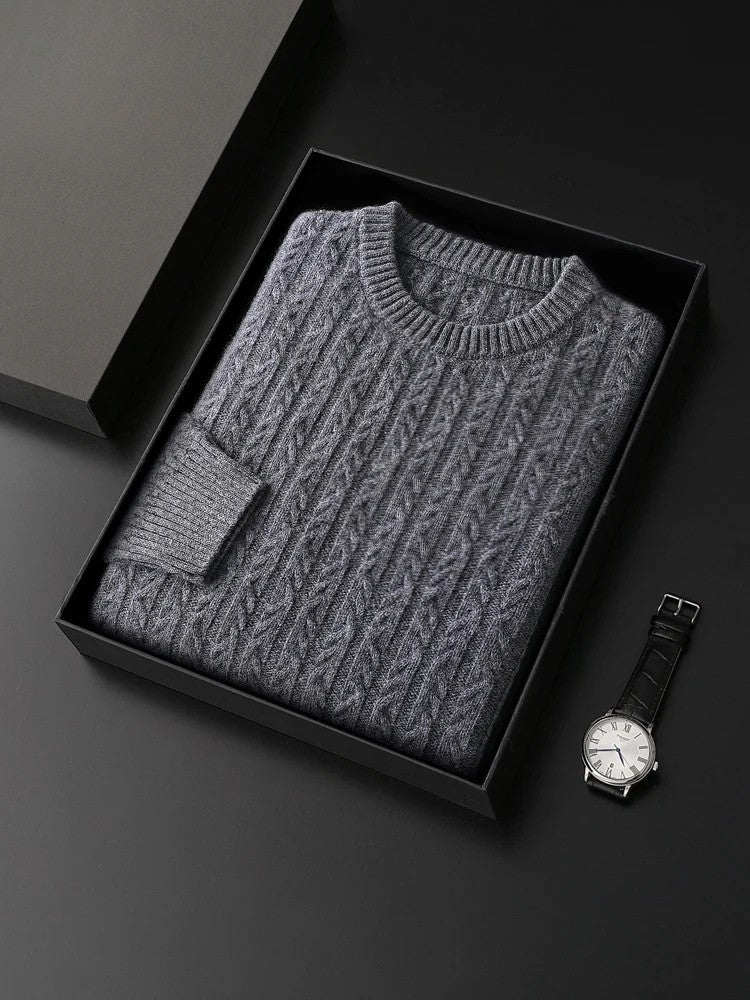 Signature Merino Wool Cable Knit | Premium Comfort & Timeless Style