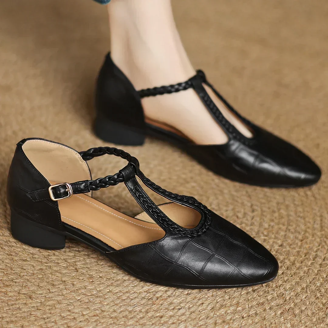 Elena™ Orthopaedic Leather Mary Janes | Effortless Comfort, Timeless Style