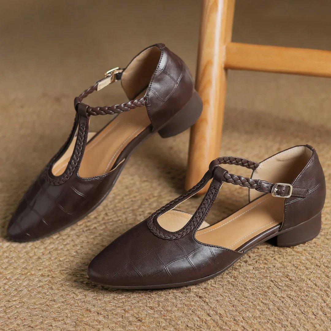 Elena™ Orthopaedic Leather Mary Janes | Effortless Comfort, Timeless Style