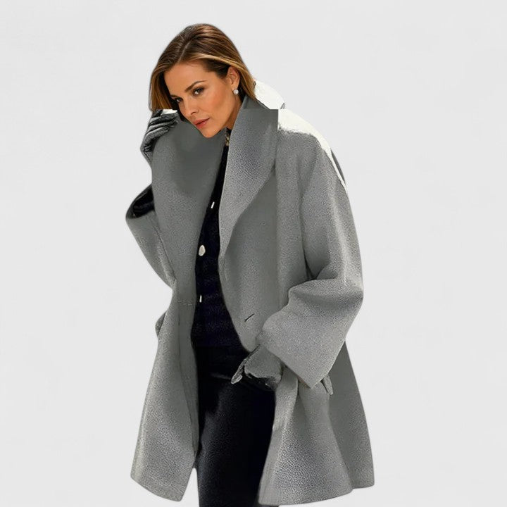 Rose Elegant-Fit Elorinda Coat | Timeless Warmth Meets Effortless Style