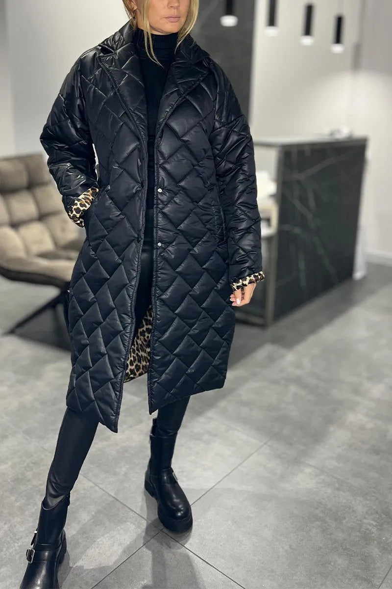 Amelia Amber Coat | Reversible Warmth with Fierce Elegance