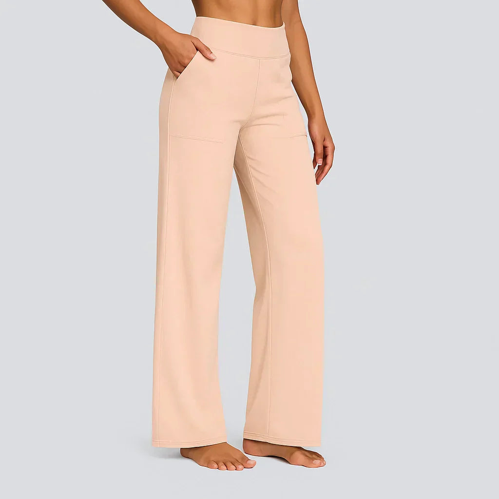 Elegant Straight-Leg Jersey Pants | Comfort Meets Timeless Style