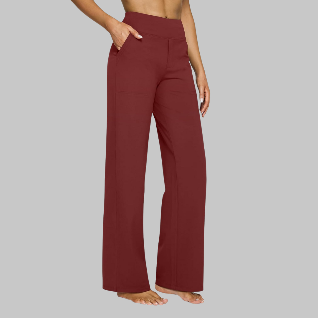 Elegant Straight-Leg Jersey Pants | Comfort Meets Timeless Style