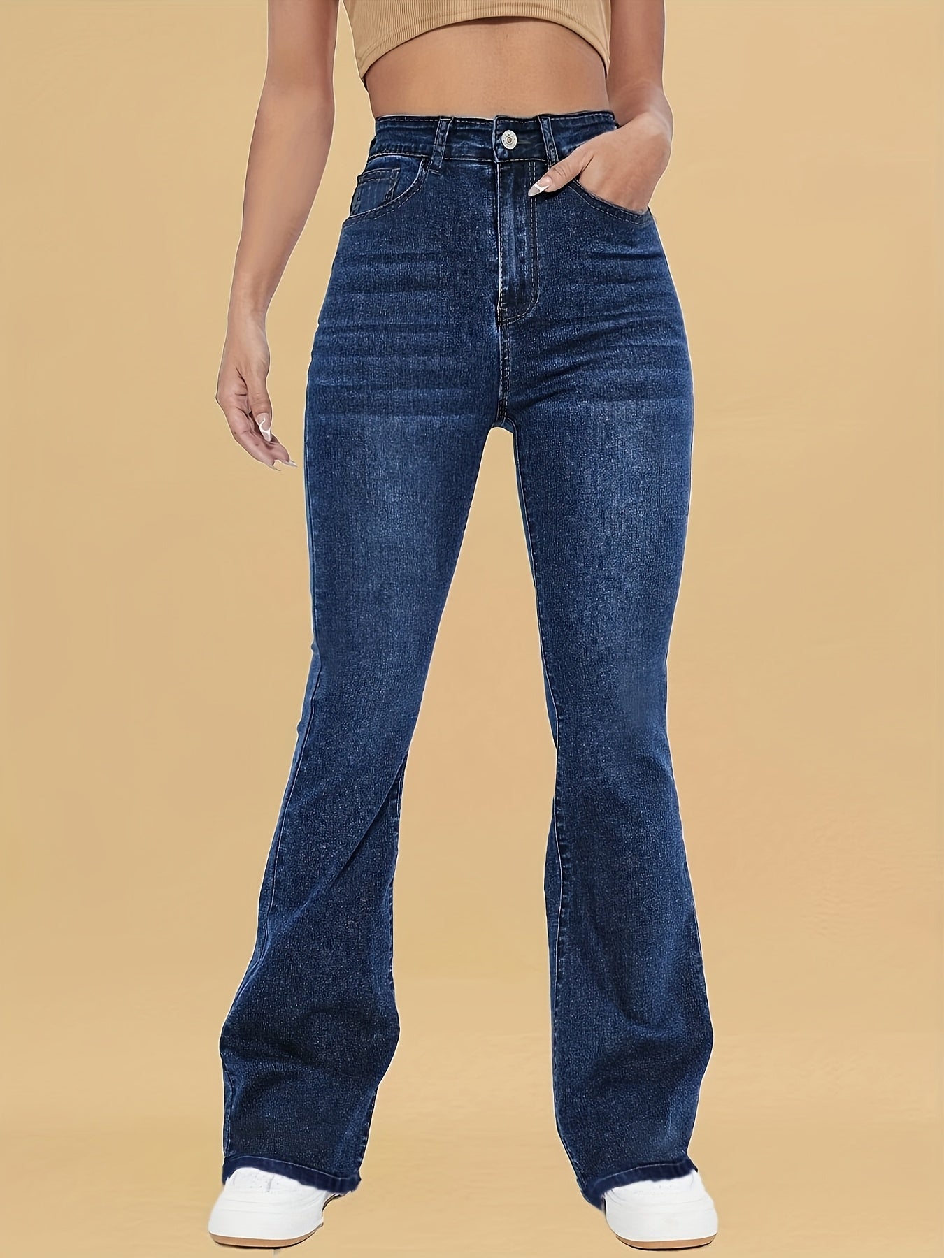 Modern Flare Jeans | High-Rise Fit with Timeless Chic