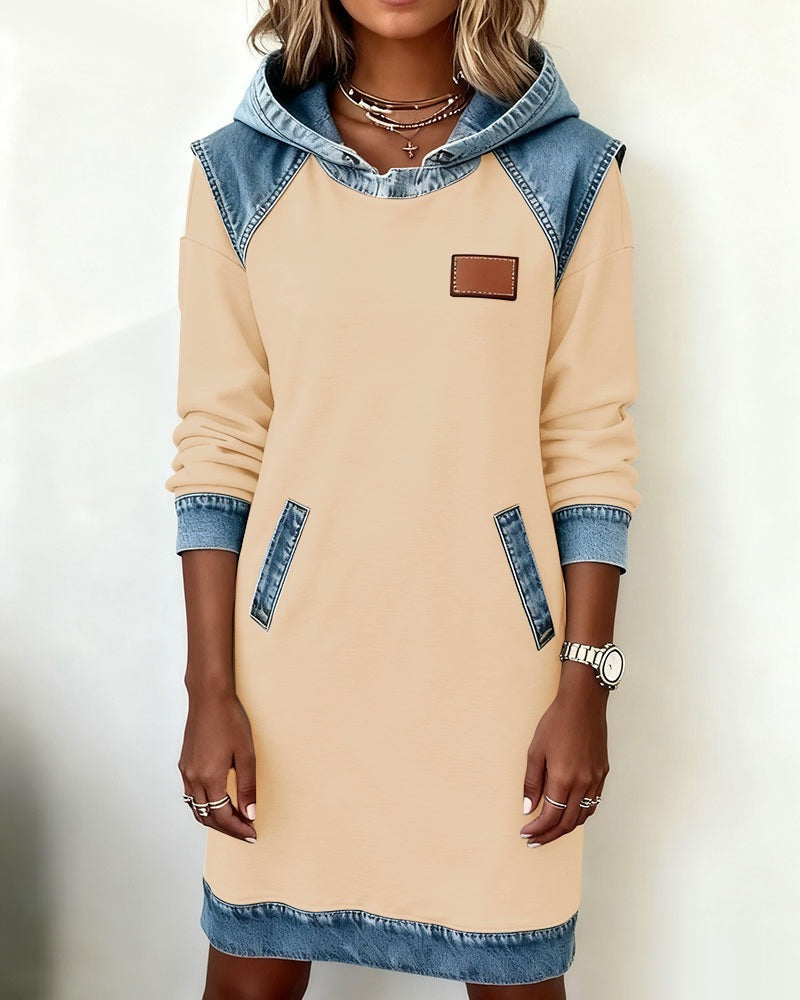 Amelia Denim Hoodie Dress | Relaxed Style with a Modern Edge