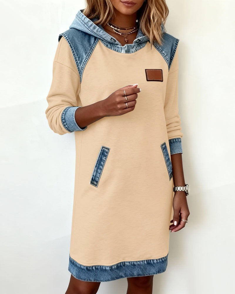 Amelia Denim Hoodie Dress | Relaxed Style with a Modern Edge