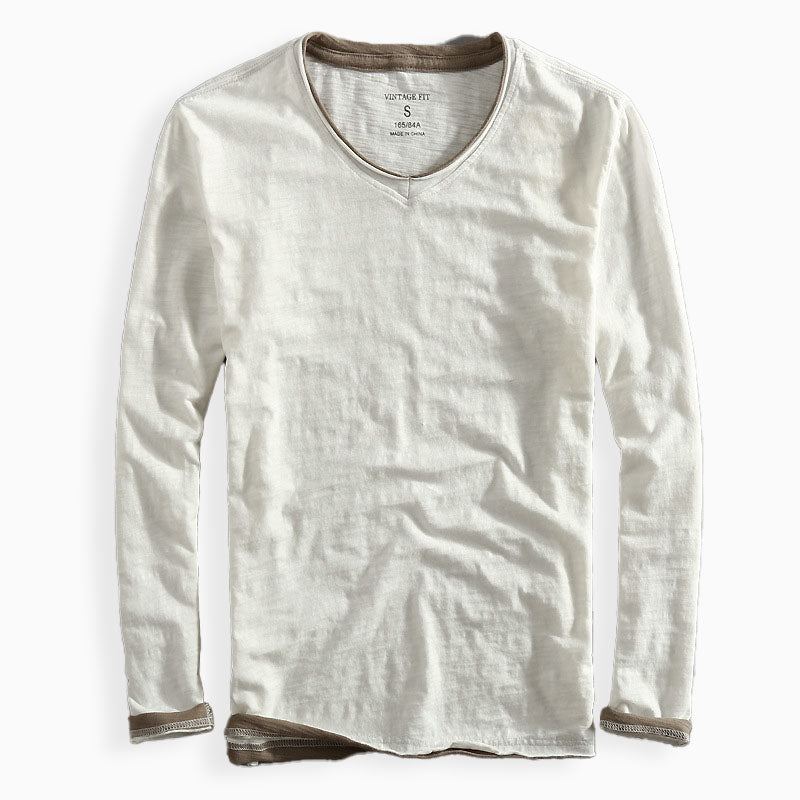 Miles | Modern Cotton Long Sleeve Shirt