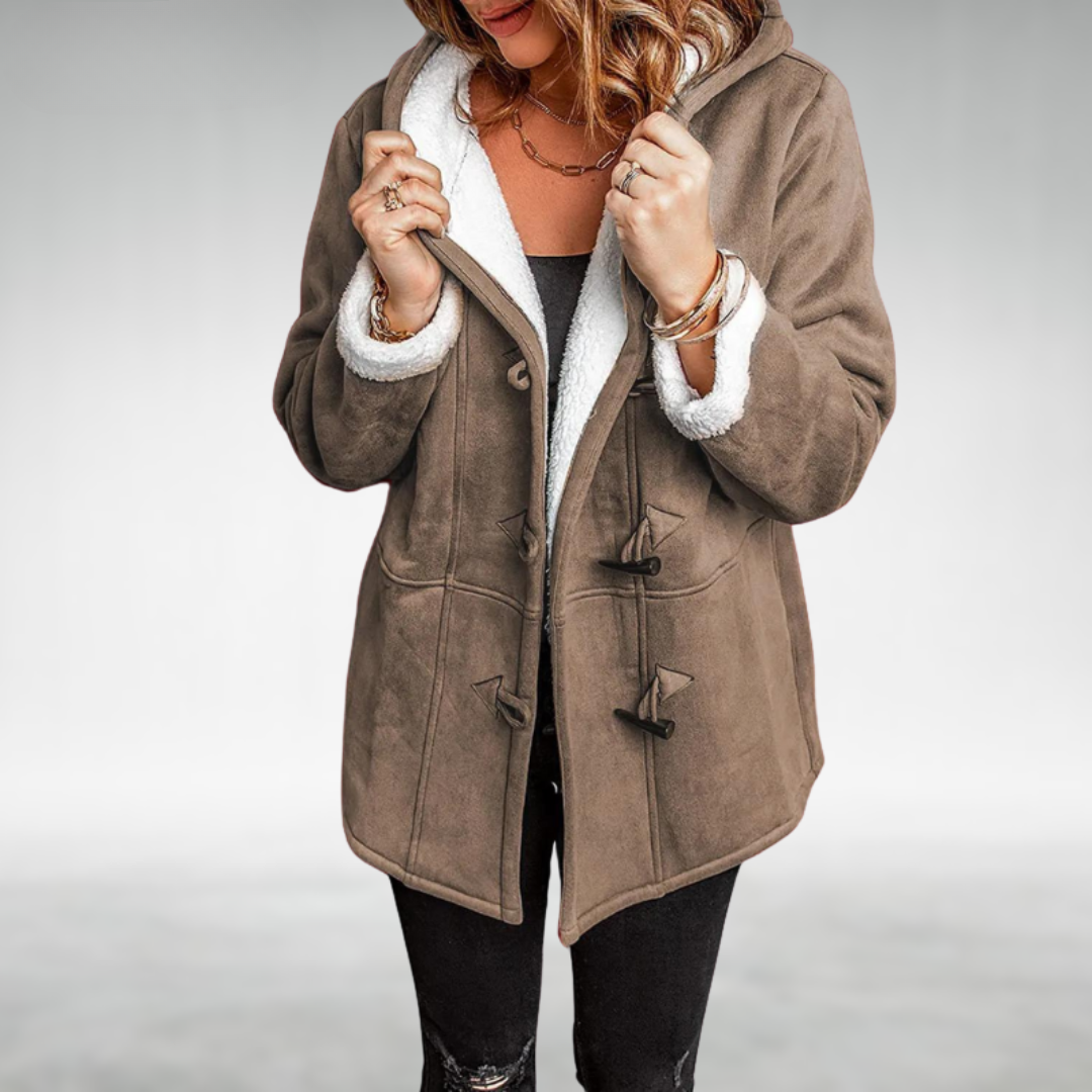 Rose Elegant-Fit Claire Coat | Refined Warmth & Effortless Elegance