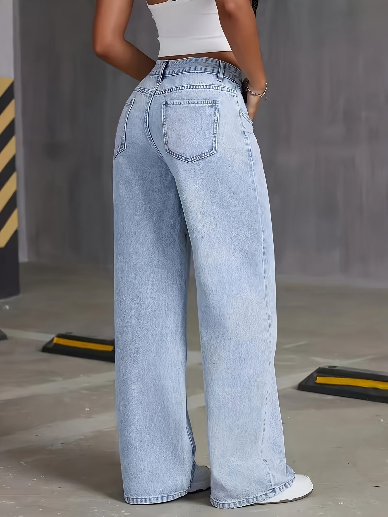 High-Waisted Wide-Leg Jeans | Vintage-Inspired Comfort & Modern Style