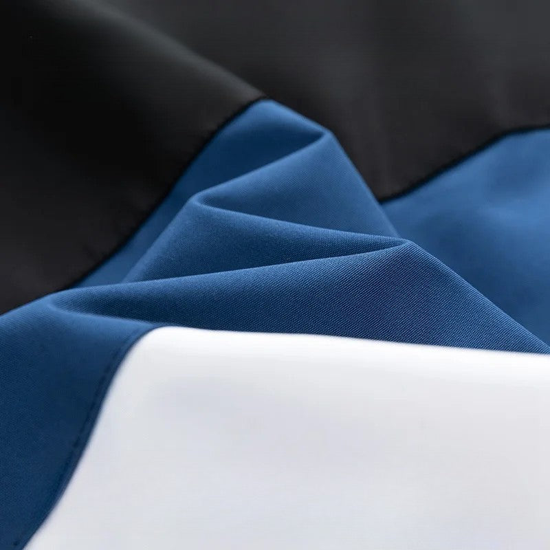 Modern Color-Block Windbreaker | Lightweight, Breathable & Athletic Fit