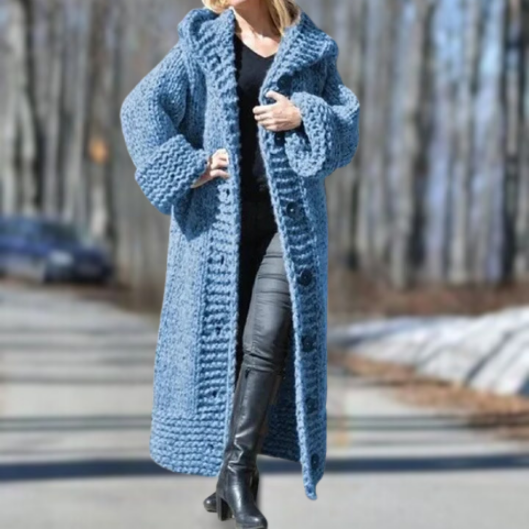 Rose Elegant-Fit Carol Cosy Coat | A Perfect Blend of Comfort and Sophistication