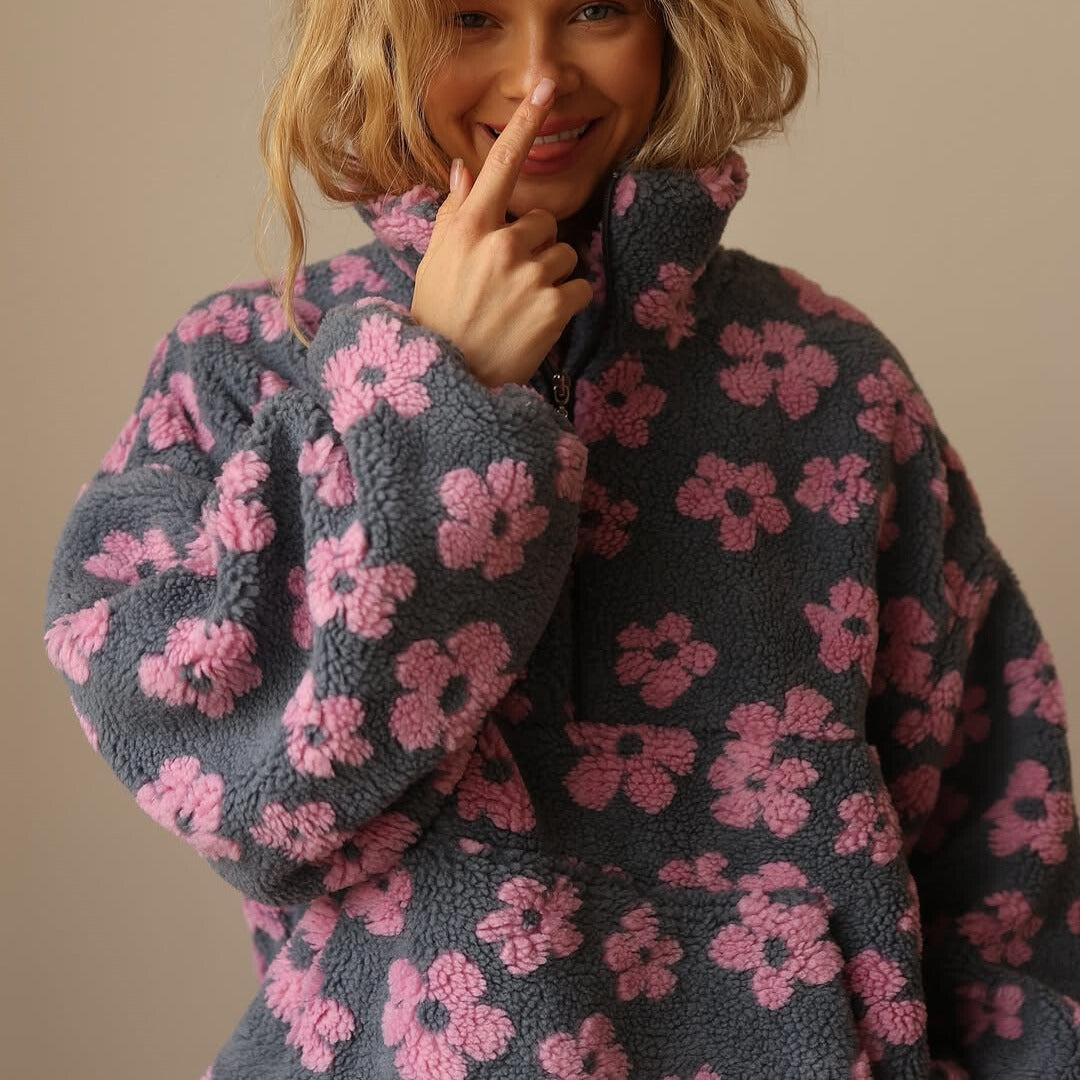 Sofia™ Oversized Floral Sweater | Cozy Boho Comfort