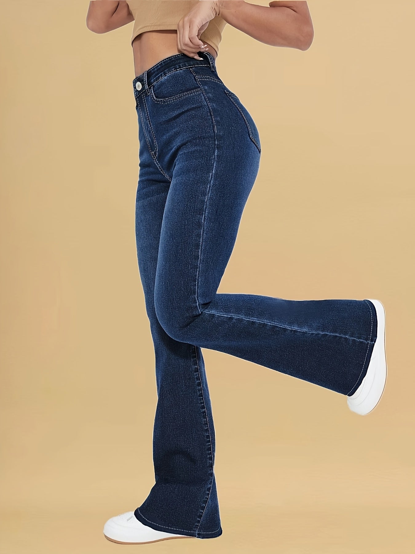 Modern Flare Jeans | High-Rise Fit with Timeless Chic