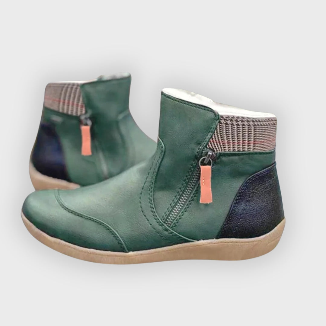 Amelia ™ Waterproof Leather Boots | Orthopedic Comfort & Slip-Resistant Design