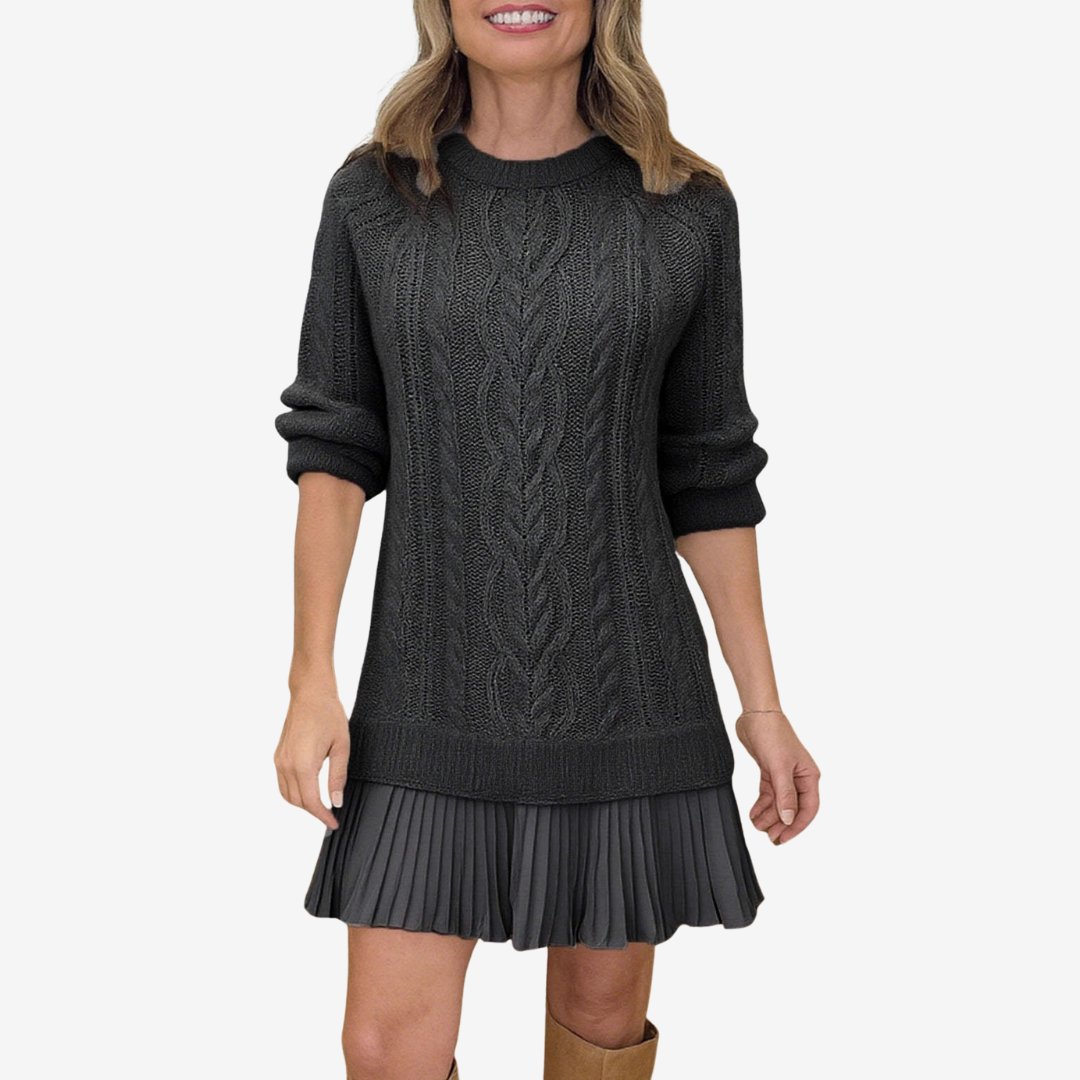 Amelia Sylveria Sweater Dress | Effortless Elegance Meets Everyday Comfort
