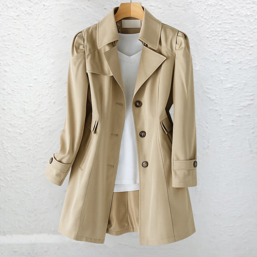 Elegant Tailored-Fit Trench Coat | Timeless Everyday Sophistication