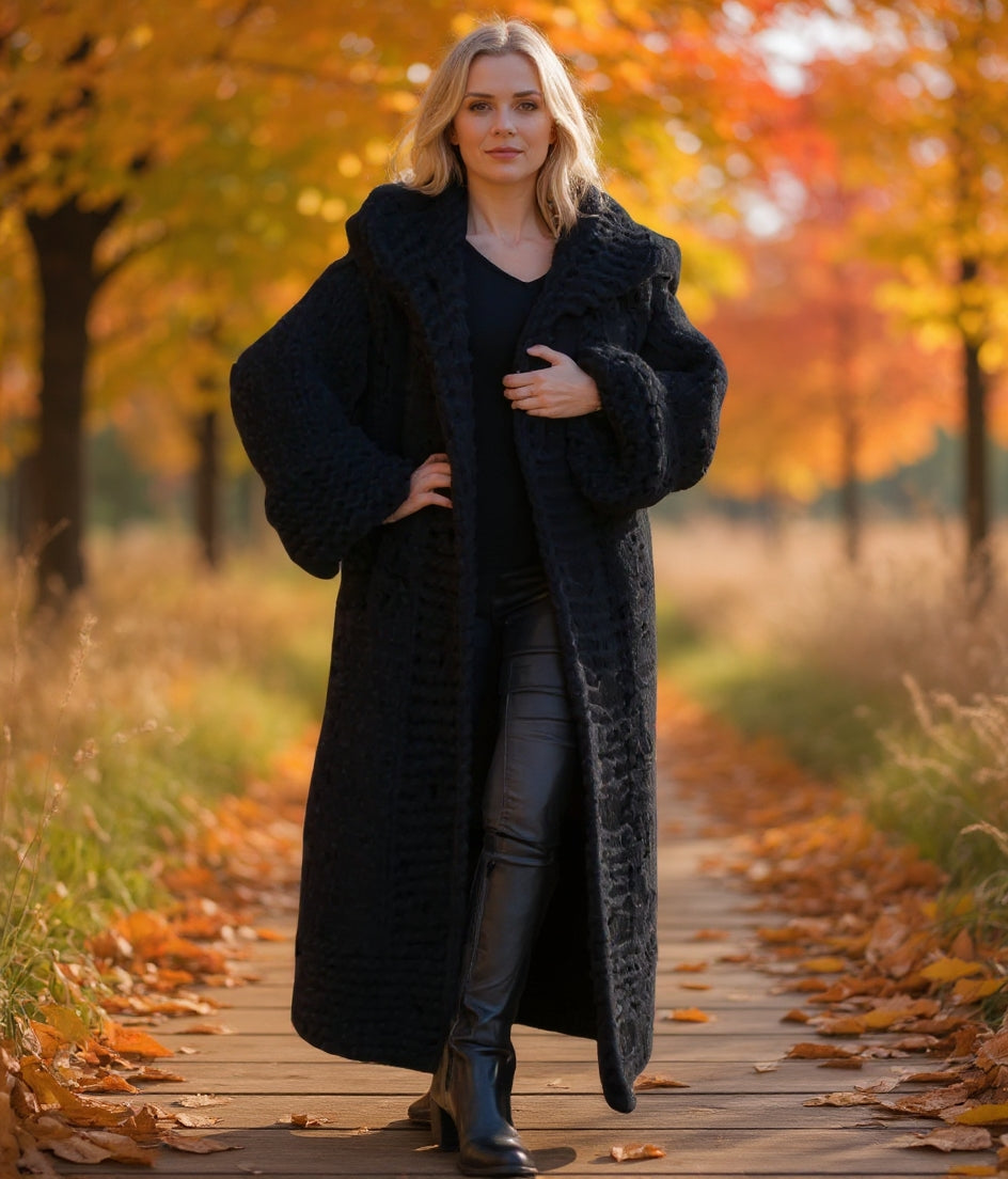 Rose Elegant-Fit Carol Cosy Coat | A Perfect Blend of Comfort and Sophistication